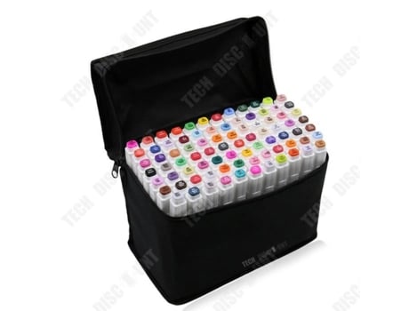 Conjunto de canetas marcadoras de álcool oleoso TD® de duas pontas, caneta aquarela, tinta de marcador de grafite, 80 núcleos, caneta marcadora Zentavo