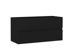 Sink Cabinet, Sink Cabinets Vidaxl Preto Madeira Processada (90 X 38.5 X 45 Cm)