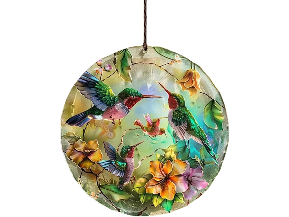 Enfeite De Beija-flor Em Acrílico, Estilo Rústico, Para Decoração De Fazenda.