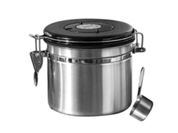 Recipiente Hermético de Aço Inoxidável para Alimentos, Brinquedo Portátil em Formato de Gota para Esvaziar Café MDUG (prata 1,5l)
