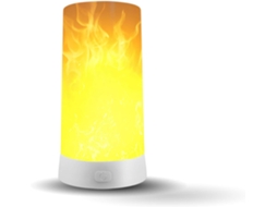 Lâmpada Led com Chamas, Recarregável Via Usb, À Prova D'água BRILVIBERA