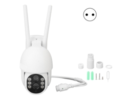 Câmera de segurança WiFi HD 1080p, sem fio, visão noturna, detecção humana PIR