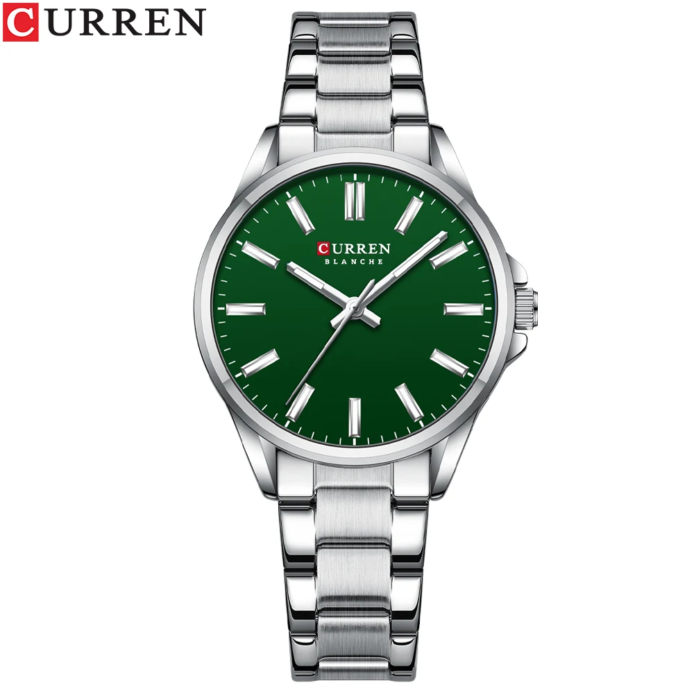 Relógio Feminino (Verde Roxo), Relógio Luxo em Prova D'água Em Aço Inoxidável.