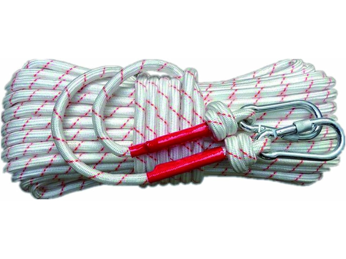 Corda De Escalada Auxiliar Para Descida Ao Ar Livre/ø12mm/comprimento 40m/carga De Ruptura 1001kg Zeuxo