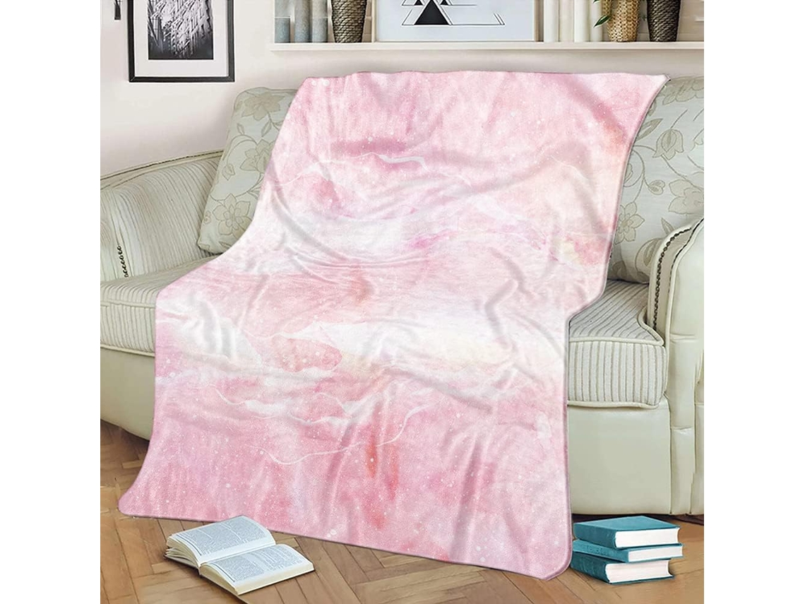 Manta de Verão Macia e Fofa Fansu em Flanela Microfibra com Estampa 3d Ideal para Sofá Ou Cama Mantém Você Aqu