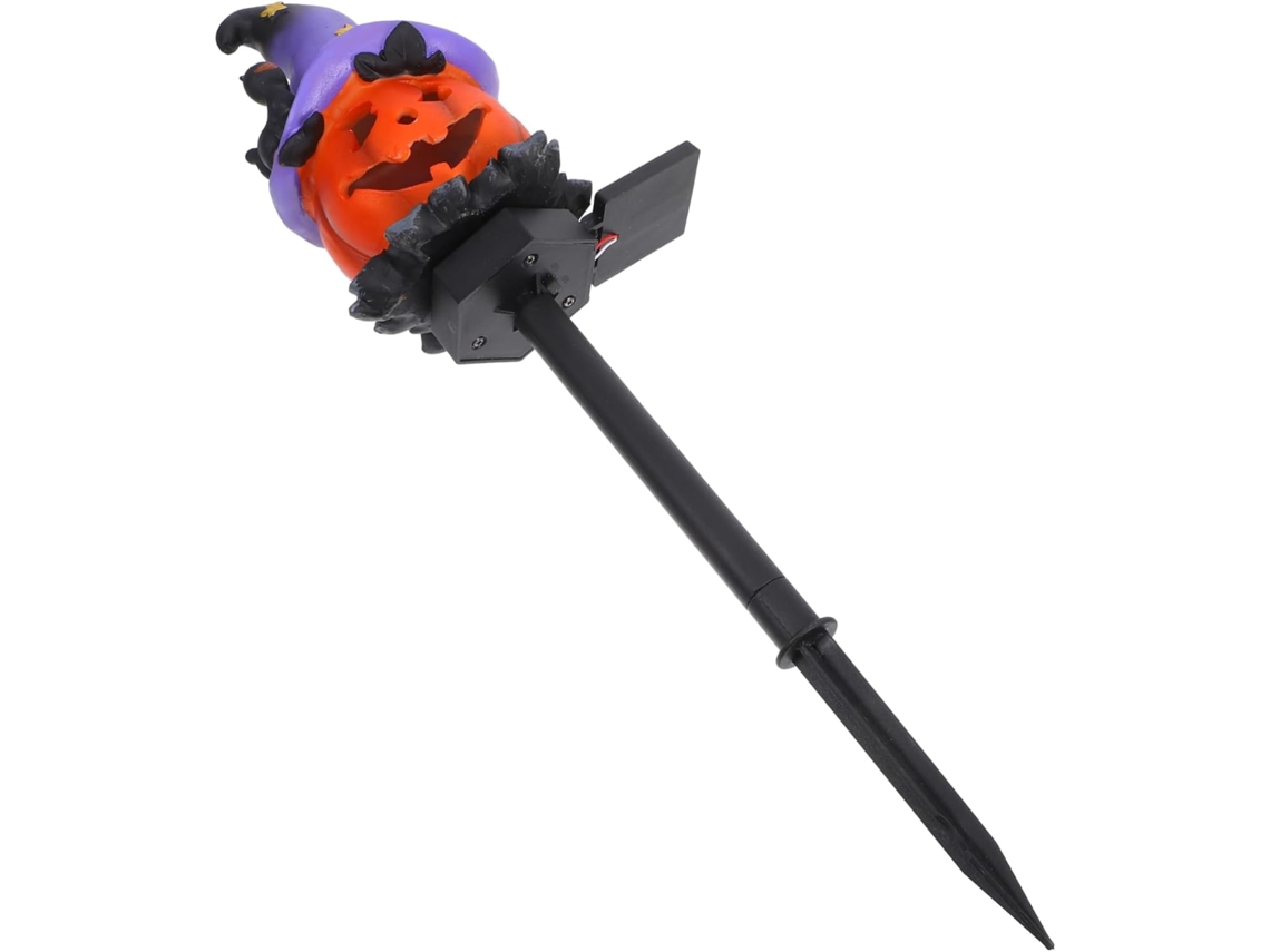 Luminária solar de jardim em formato de abóbora para decoração de Halloween, resistente e ideal para áreas externas. SFUSHOS