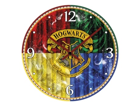 Relógio De Parede Das Casas De Hogwarts 50 Cm Egan