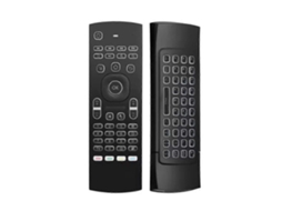 Controle Remoto Sem Fio 2.4g Com Teclado Mx3, Controle Remoto Inteligente Com Luz De Fundo Para Decodificador E Smart Tv.