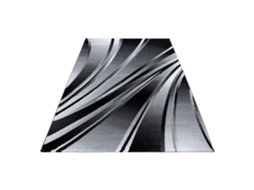 Parma Cristal Tapete Pelo Curto Retangular 120x170cm Preto