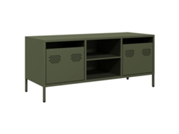 Tv Cabinet, Tv Cabinets Vidaxl Verde Aço (n/a)