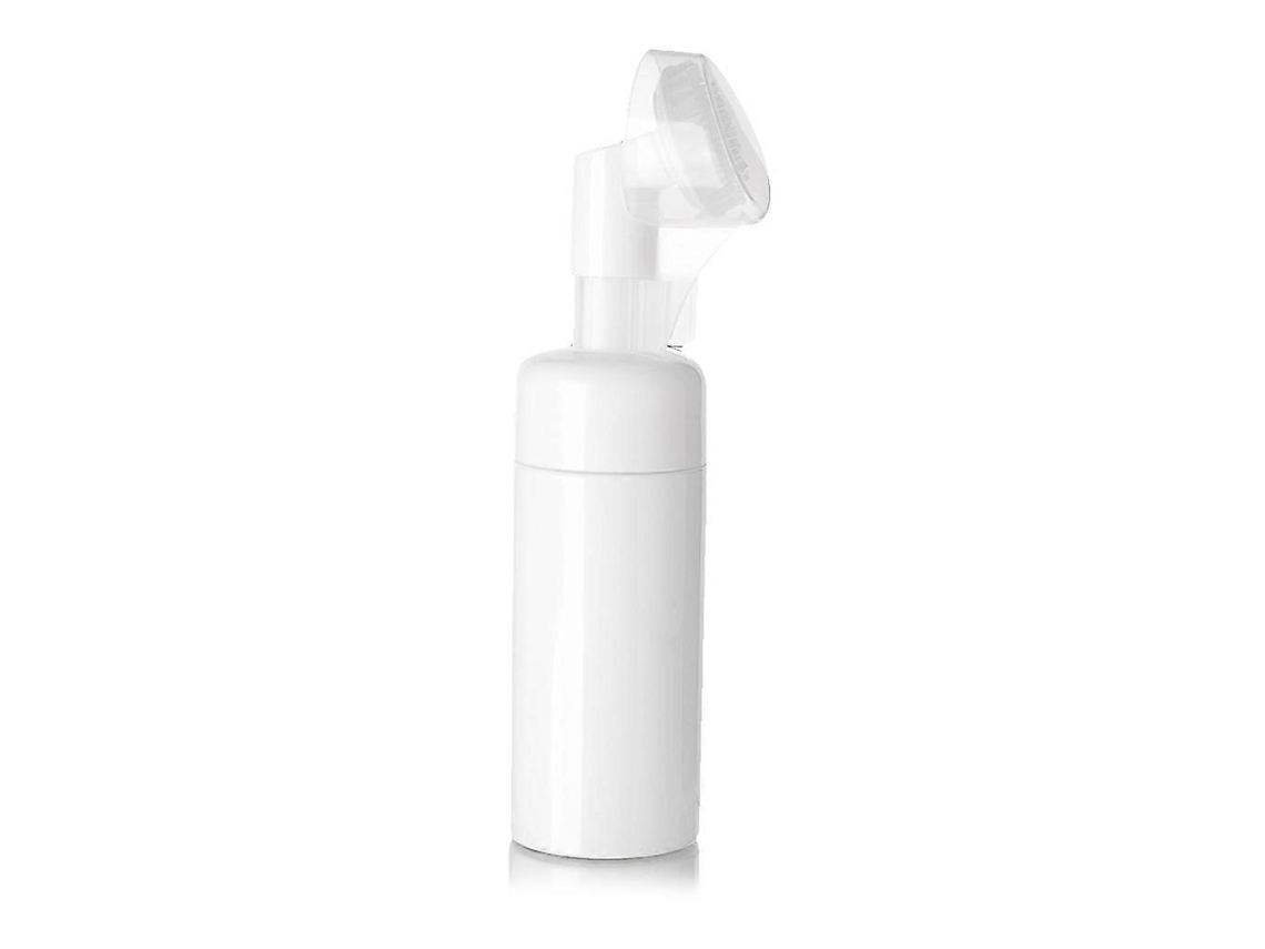 Frasco Espumante Para Sabonete Facial, Frasco Espumante Com Escova De Silicone, Frasco Portátil Para Espuma De Limpeza Facial, Frasco Branco De 150ml