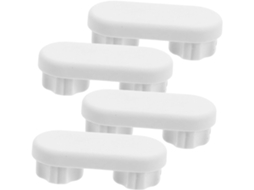 Luxshiny Conjunto De 4-protetores Assento Sanitário Para Tampa, Almofadas De Proteção Contra Impactos Em Plástico Com