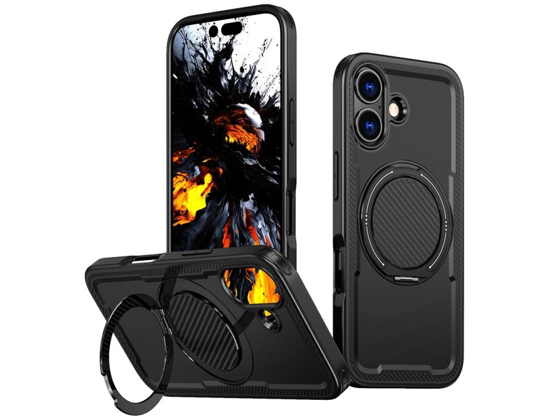 Capa Para Iphone 17 Com Suporte Giratório De 360 ​​graus E Magsafe.