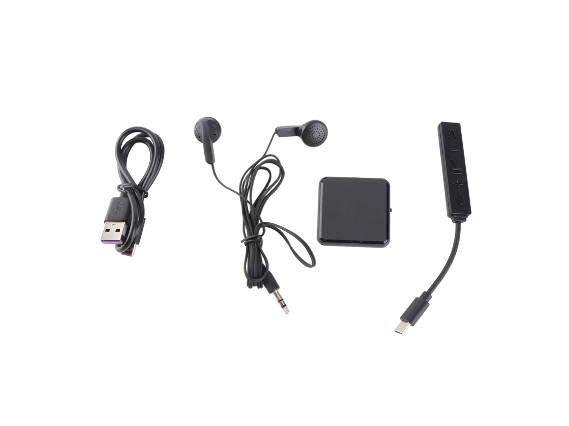 Mini gravador de voz de 16 GB com gravação ativada por voz e cancelamento de ruído, portátil.
