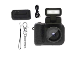 Mini Câmera Digital Retrô Snap 2025 De Bolso Com Flash Vintage