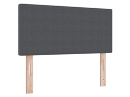 Conjunto 1 Cabeceira Estofada Vidaxl Cinzento Cordão (90 Cm)