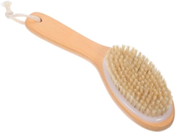 Escova De Banho Madeira Com Cerdas Naturais 25x7 Cm, Escova Esfoliante Para Massagem Corporal, Para Cuidados Pessoais
