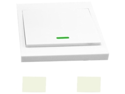 Interruptor de Parede com Botão Pressão, controle remoto 433 Mhz BRILVIBERA