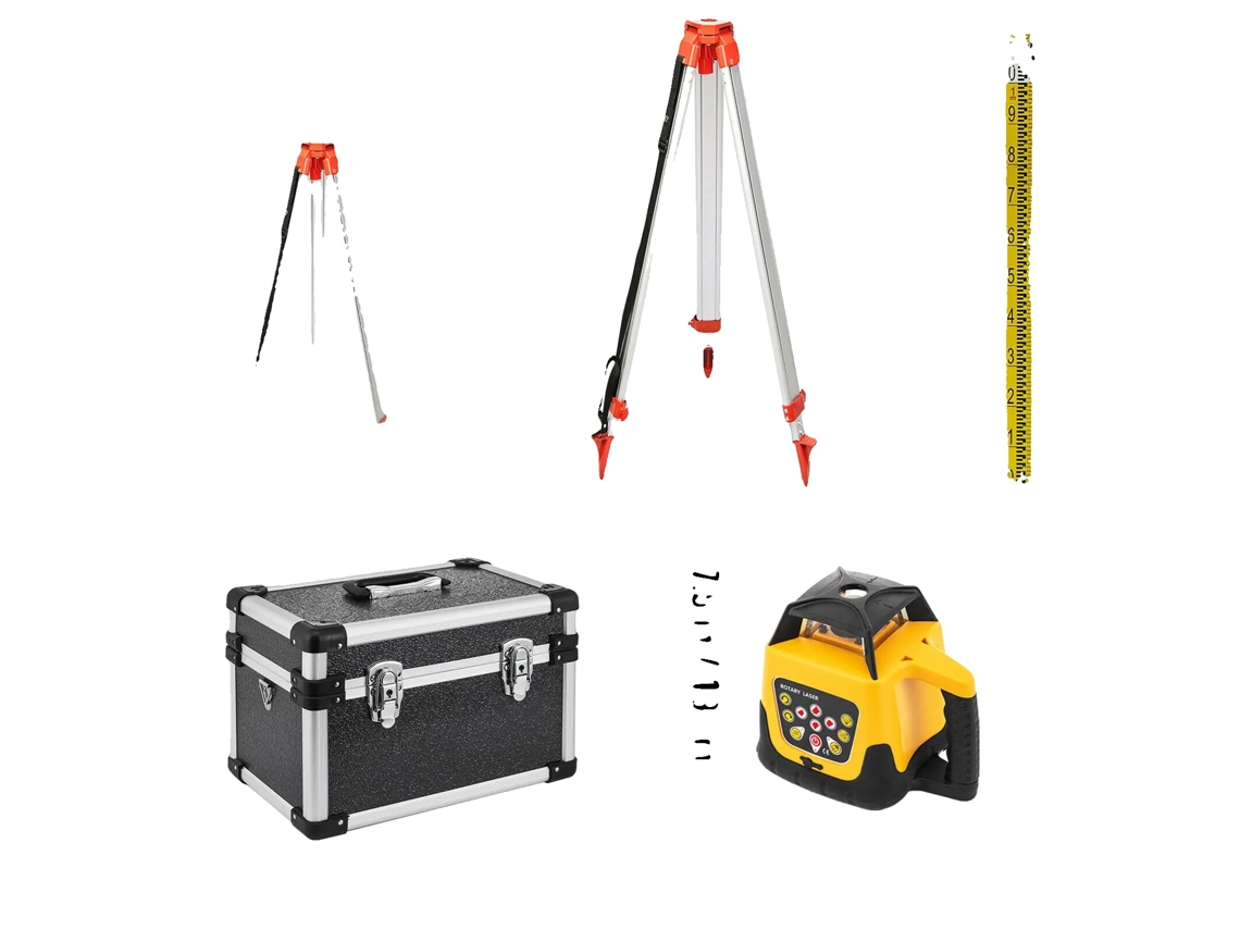 Nível Laser Rotativo, Varredura De 360 Graus, Auto-nivelante, Conjunto De Kit De Raio Verde 1