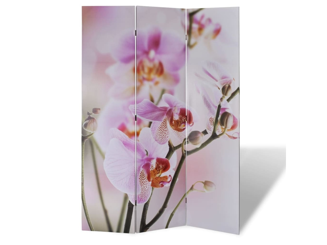 Vidaxl Biombo Dobrável Com Estampa De Flores 120x170 Cm