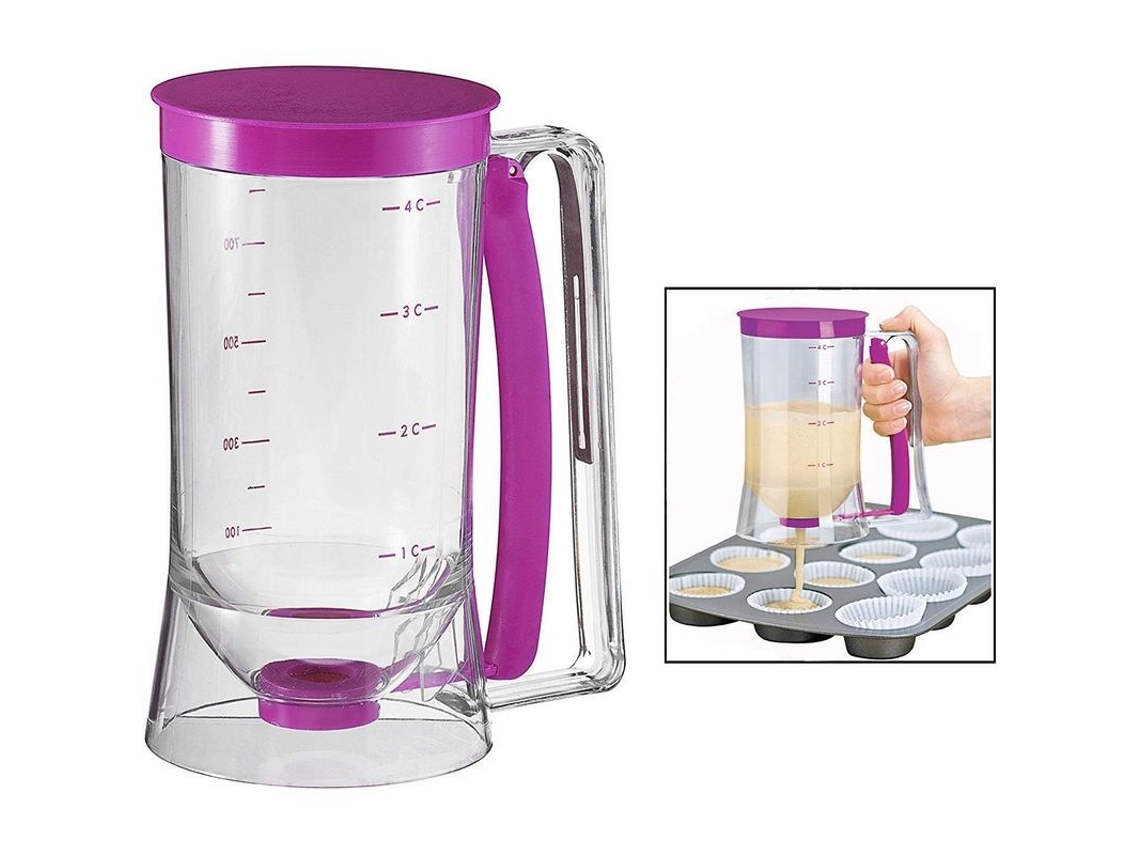 Dispenser de Massa Nova Line, 900ml, Para Bolos, Cupcakes, Panquecas | S/MARCA