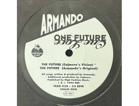 Vinil One Love One Future Radikal Fear