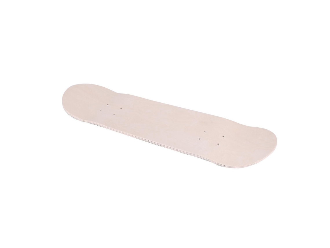 Skate Deck De 8 Polegadas Com 8 Camadas De Bordo, Deck Côncavo Duplo Natural, Tábua De Skate Em Madeira De Bordo