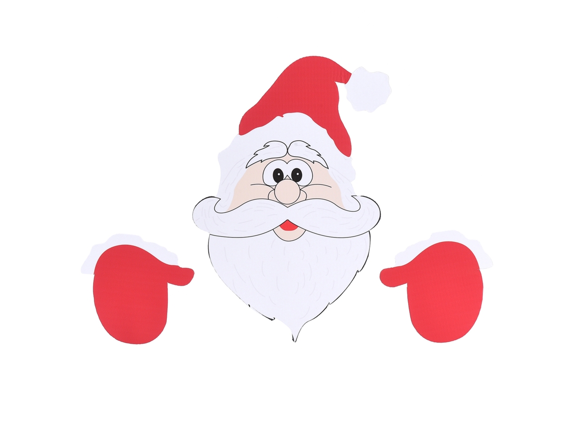 Decoração De Natal Laxiscreed Com Rena De Parede E Adesivo Duplo, Pronta Para Pendurar