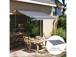 Toldo Cinza Substituição 2,8x2,5m, Impermeável E Com Proteção Uv50+
