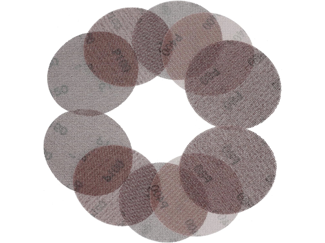 Conjunto De 40 Discos Lixa Circulares 125 Mm, Sem Poeira E Fáceis