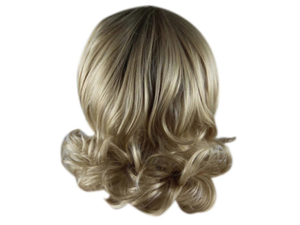 Peruca Feminina da Moda, Loira, Longa e Ondulada, com Frente Volumosa, Ideal para Festas. TAISHENGDA