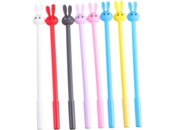 Nuobesty Conjunto De 16 Canetas Gel Plástico Com Formato Coelho Fofo,
