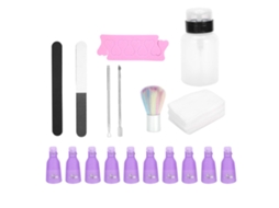 Kit De Ferramentas Para Remoção De Esmalte Em Gel Com Palhetas, Puxador De Cutículas, Lixa E Acessórios Profissionais