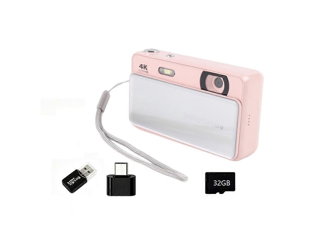 Câmara Digital Compacta Com Ecrã Ips De 2,8 Polegadas, Autofoco E Zoom 16x