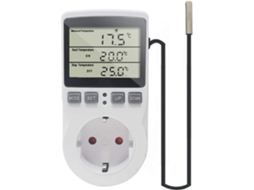 Placa Termostática de 230 V com Sensor de Temperatura Digital, Interruptor Temporizador e Função Atraso, Multifuncional, Moderno STELASPLEN