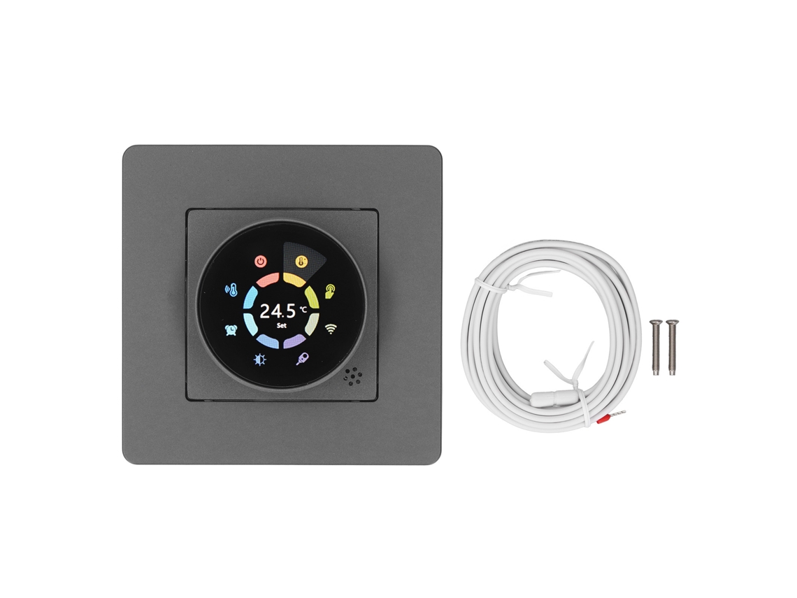 Veloriskku-termostato Inteligente Interruptor 16a Controle Knob Calefacção Elétrica Digital Lar 95-245v Ac