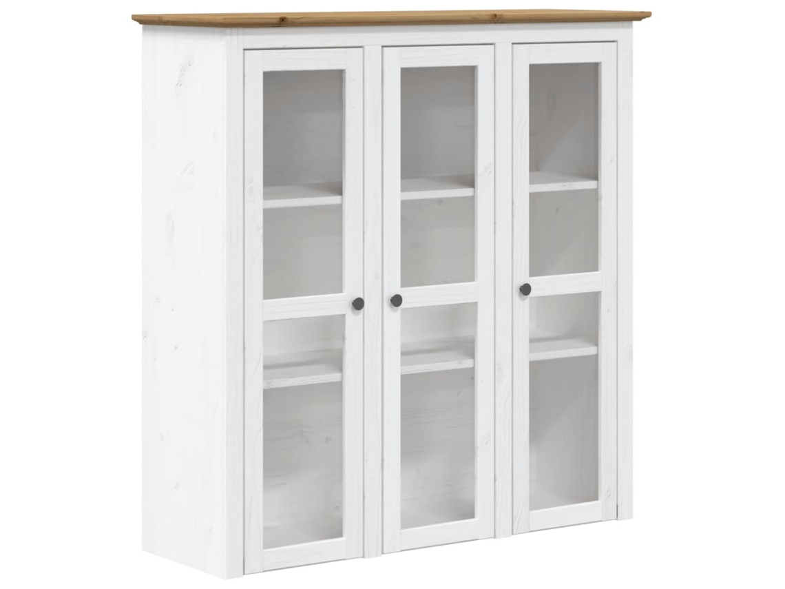 Cabinet With Glass Doors, Cabinets With Glass Doors Vidaxl Marrom Madeira De Pinho (n/a)