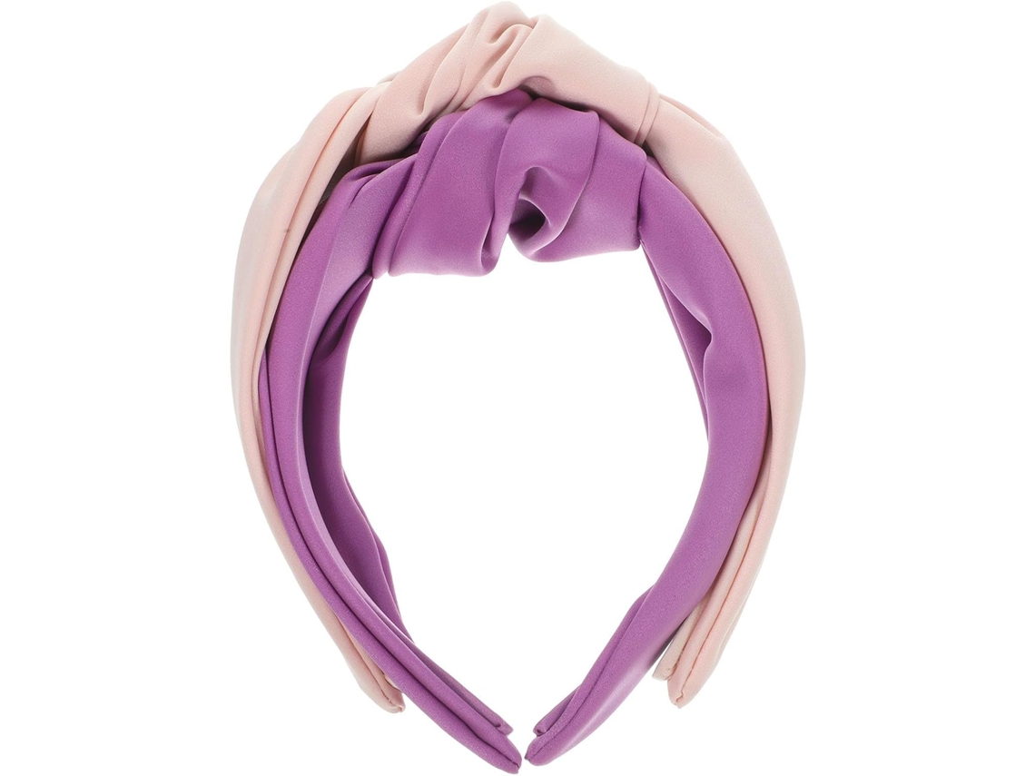 Conjunto De 2 Faixas De Cabelo Femininas Em Tecido Com Nó, Design Flexível E