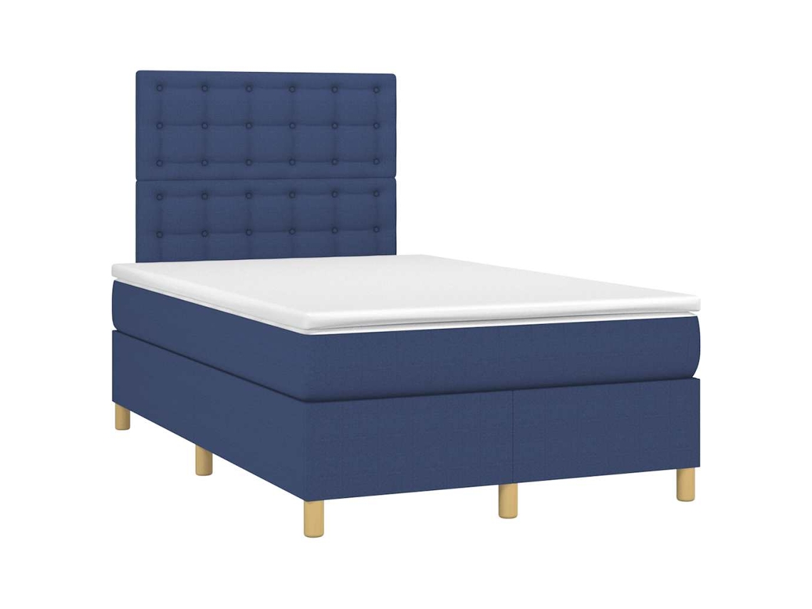 Box Spring Bed, Box Spring Beds Vidaxl Azul Tecido (120 X 190 Cm)