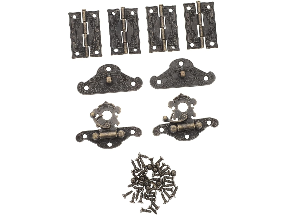 Conjunto De Estilo Antigo Com Fivela Liga Zinco Para Caixas Joias E