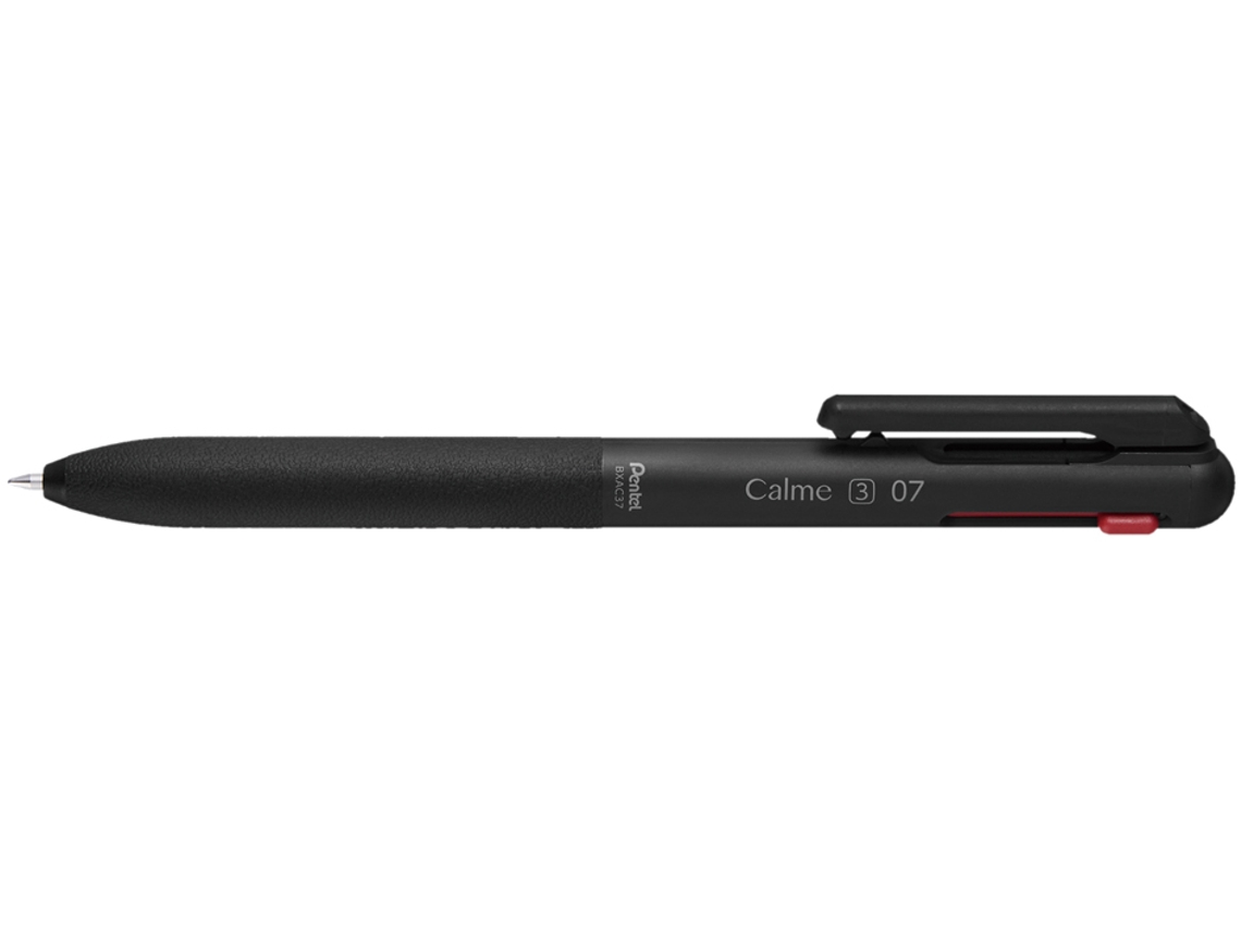 Caneta Esferográfica Retrátil Multicolorida PENTEL Calme-3 Preta