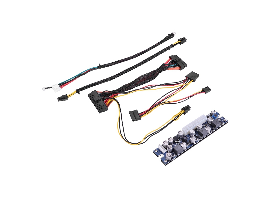 Fonte de Alimentação ATX LD 200W de 19V com módulo auxiliar, silenciosa, para placas base mini ITX | S/MARCA