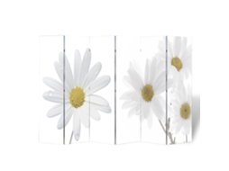Vidaxl Biombo Dobrável Com Estampa De Flores 217x170 Cm