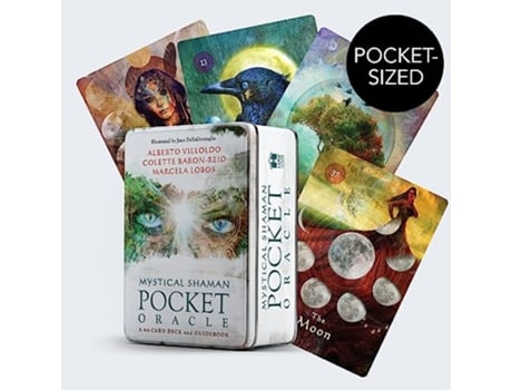 Livro Mystical Shaman Pocket Oracle Cards de Alberto Villoldo e Colette Baron-Reid (Inglês)