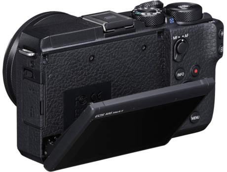 Máquina Fotográfica CANON EOS M6 Mark II  (APS-C) — Video 4K+Full HD até 120fps, Wi-Fi, Sensor de 32,5 megapixels de tamanho APS-C, ISO até 25600, Disparo contínuo rápido até 14 fps