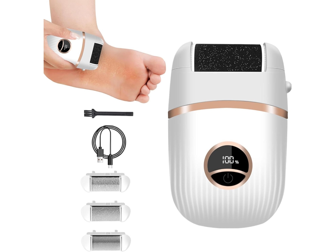 Removedor De Calos Elétrico Com Visor Digital Para Pedicure