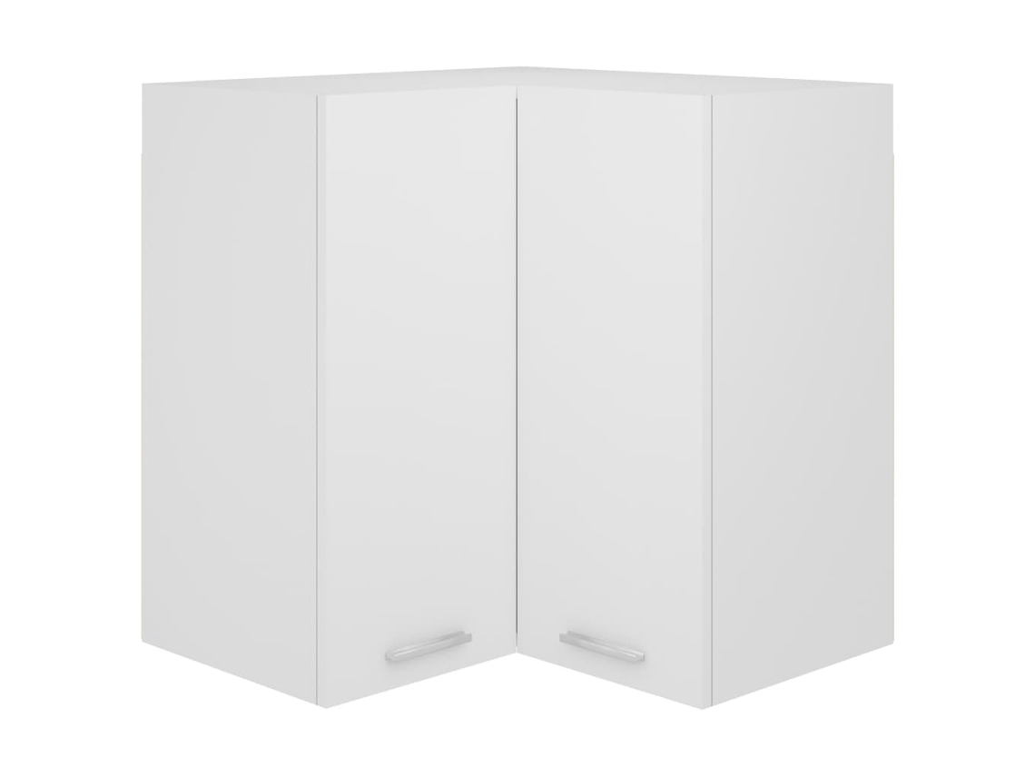 Vidaxl Armário De Canto Parede “lyon” 57x57x60 Cm Branco Branco