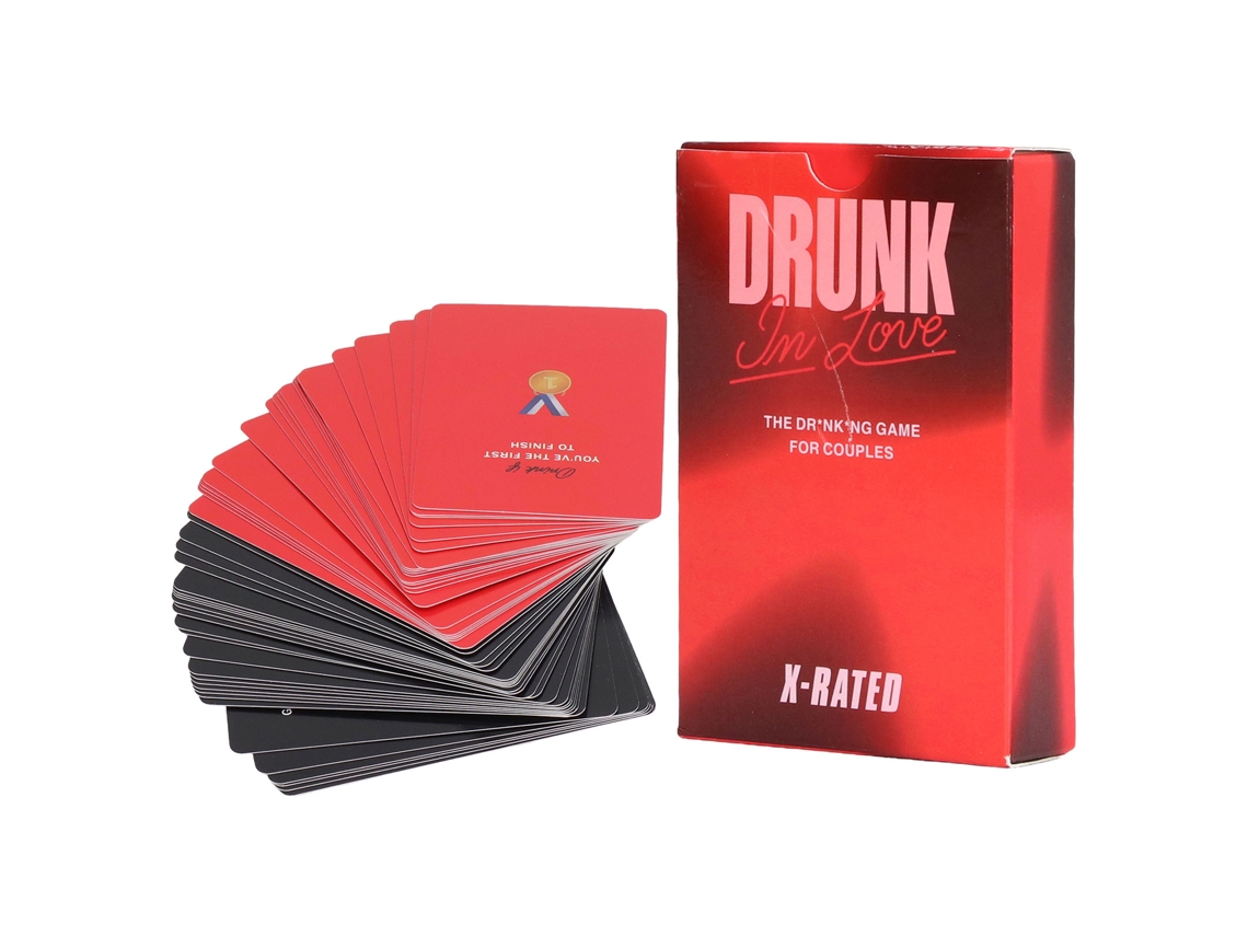 Mali jogo de Cartas para Casais Portátil Festivo Divertido Baralho em Inglês Presente para Aprofundar Relacionamento