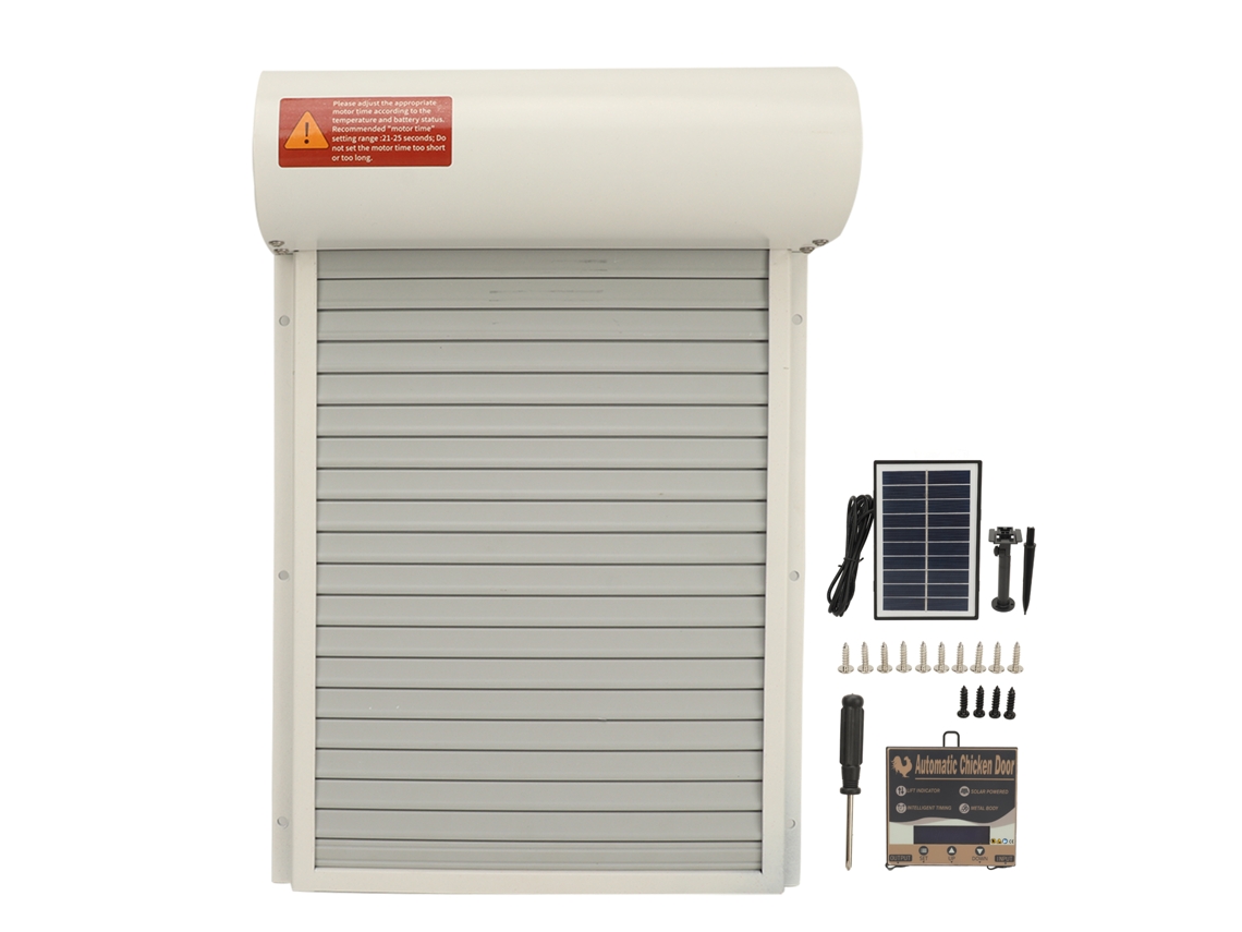 Porta Automática Solar para Galinheiro com Temporizador, segura para Patos e Gansos LAXISCREED