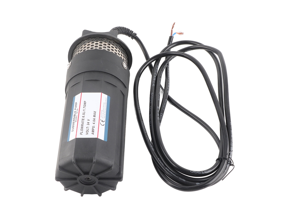 Bomba Submersível Solar Para Poço Profundo 230ft 6.5l Dc 24v Preta